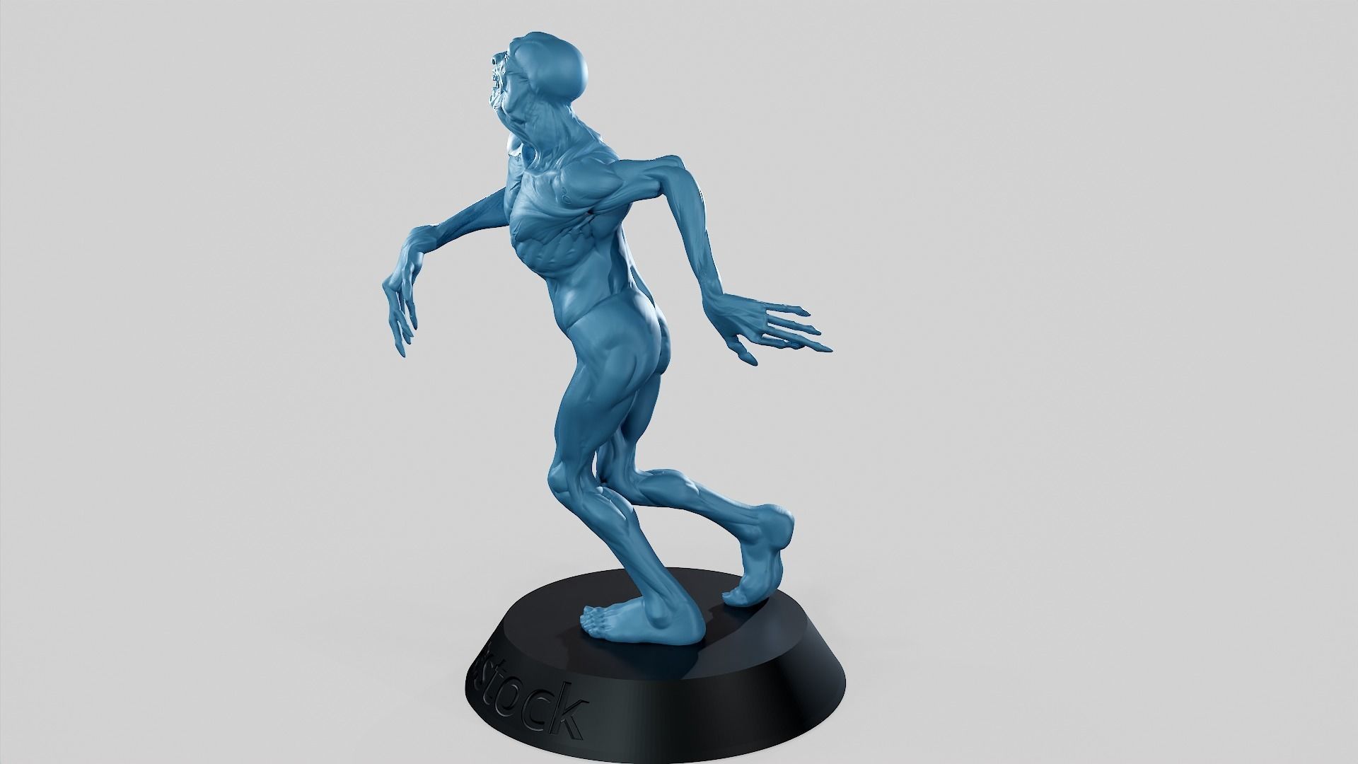 Zombie Undead Pose 01 3D print model 3D print model_13