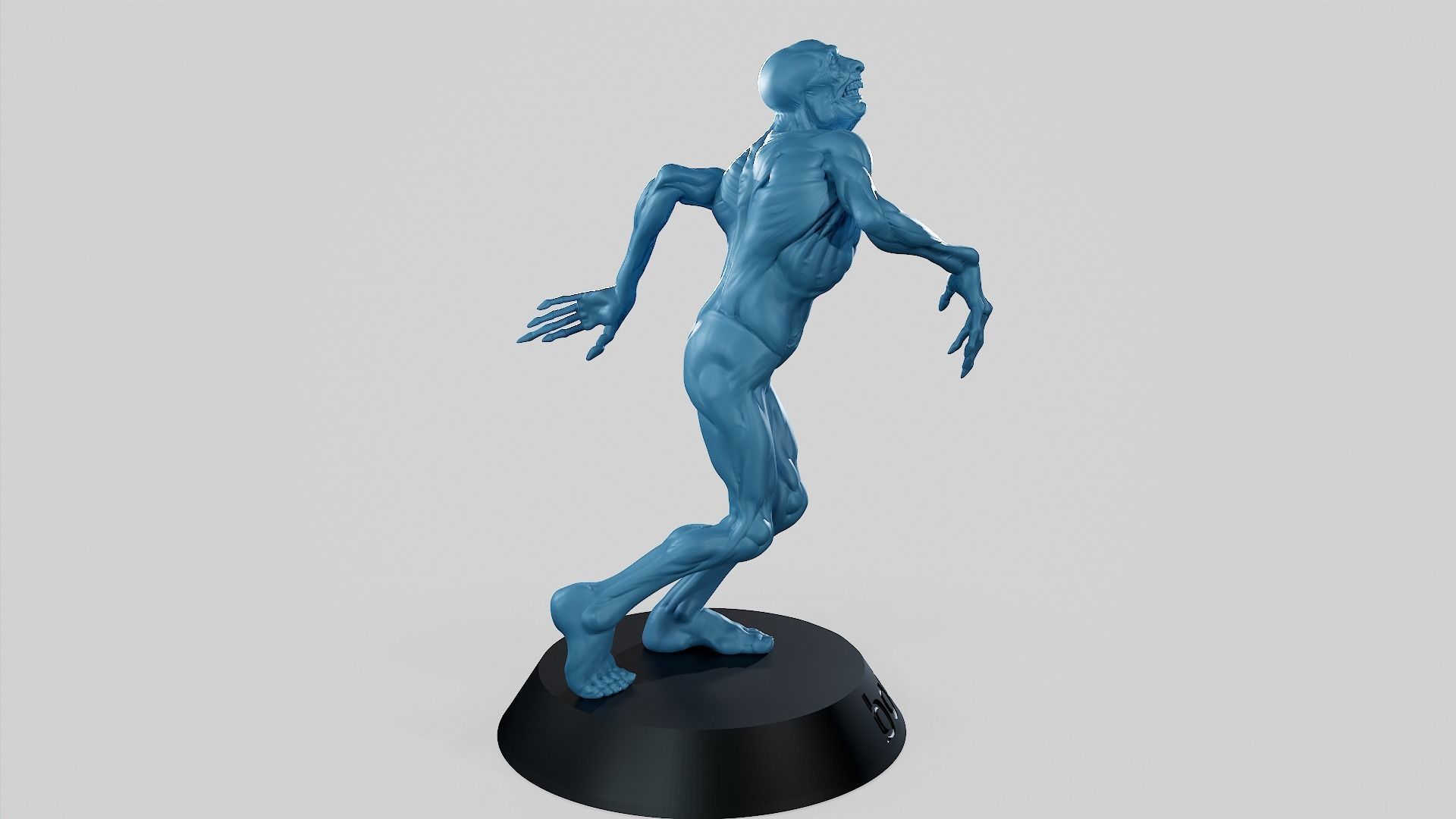 Zombie Undead Pose 01 3D print model 3D print model_44