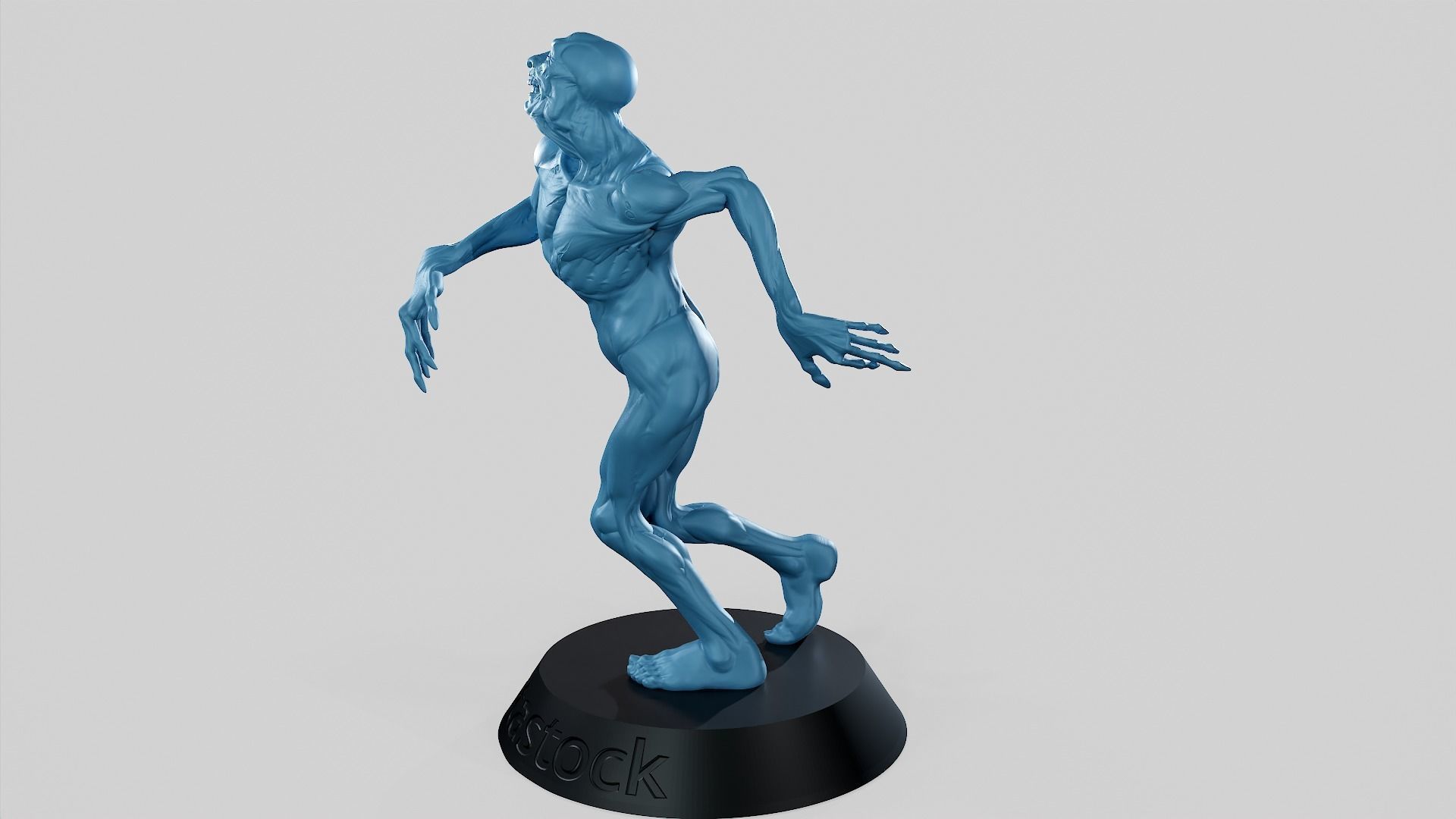 Zombie Undead Pose 01 3D print model 3D print model_12