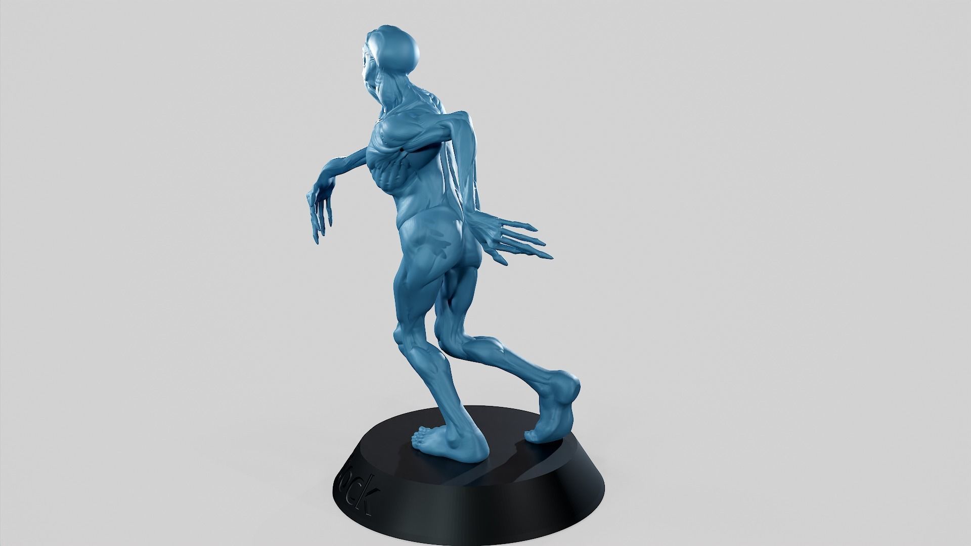 Zombie Undead Pose 01 3D print model 3D print model_15