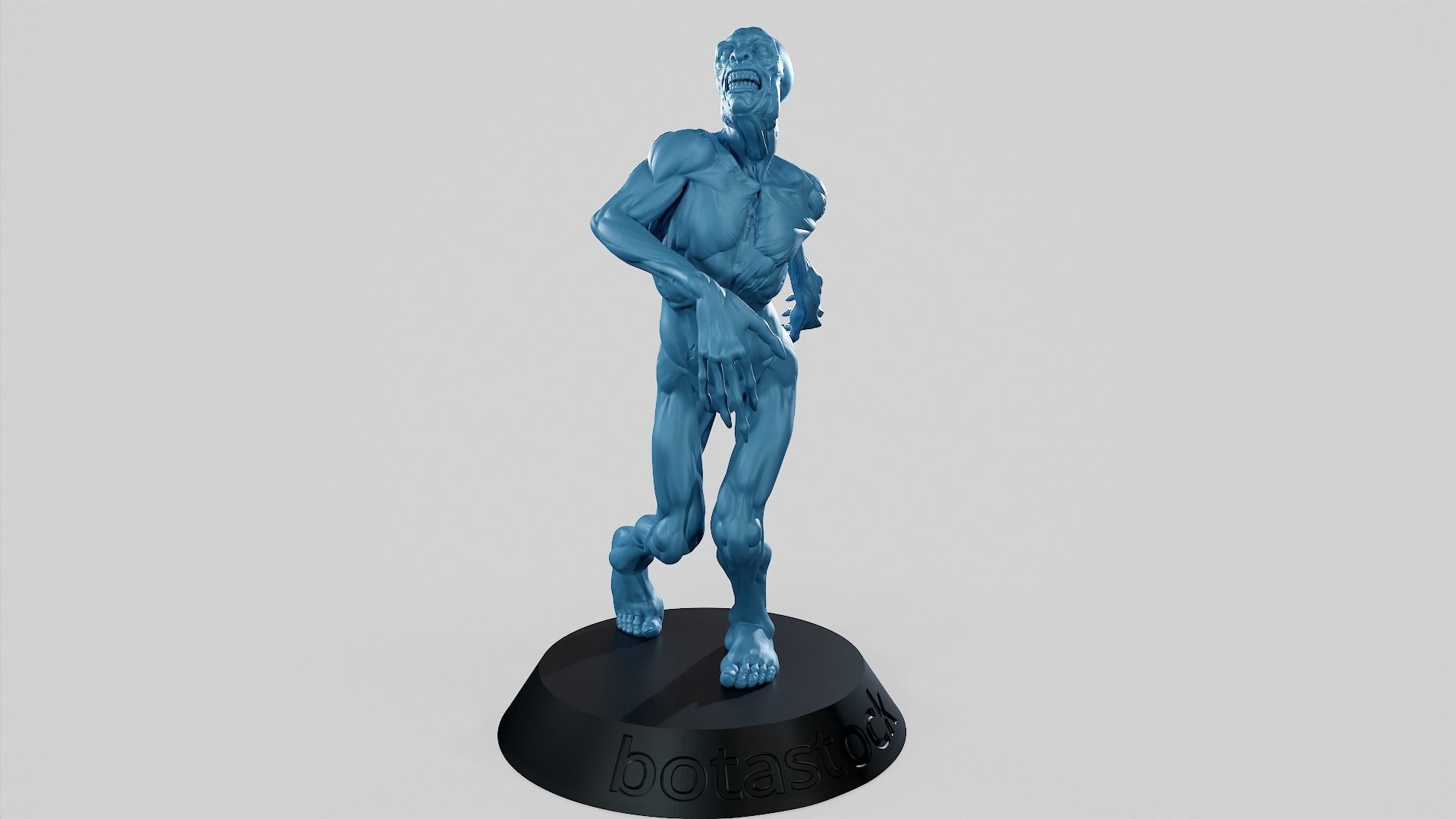 Zombie Undead Pose 01 3D print model 3D print model_4