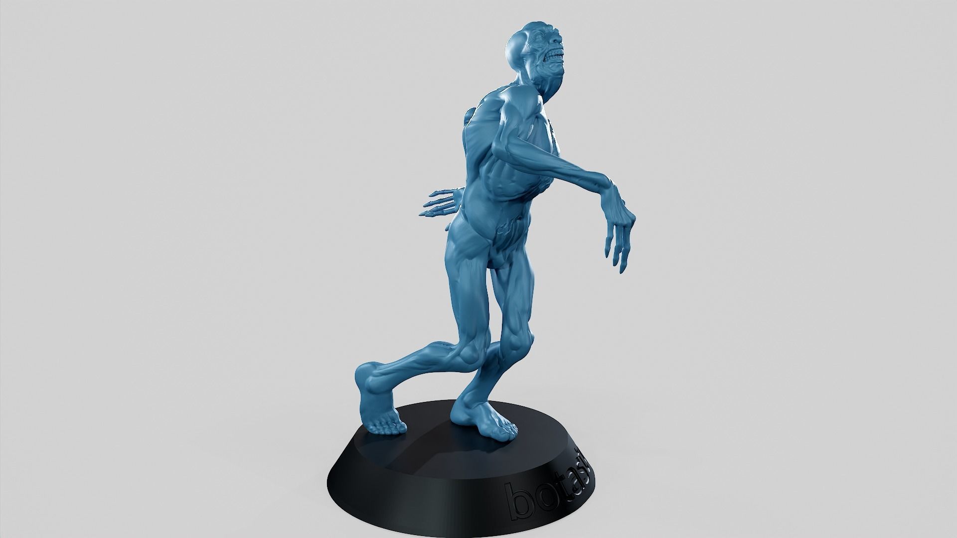 Zombie Undead Pose 01 3D print model 3D print model_48