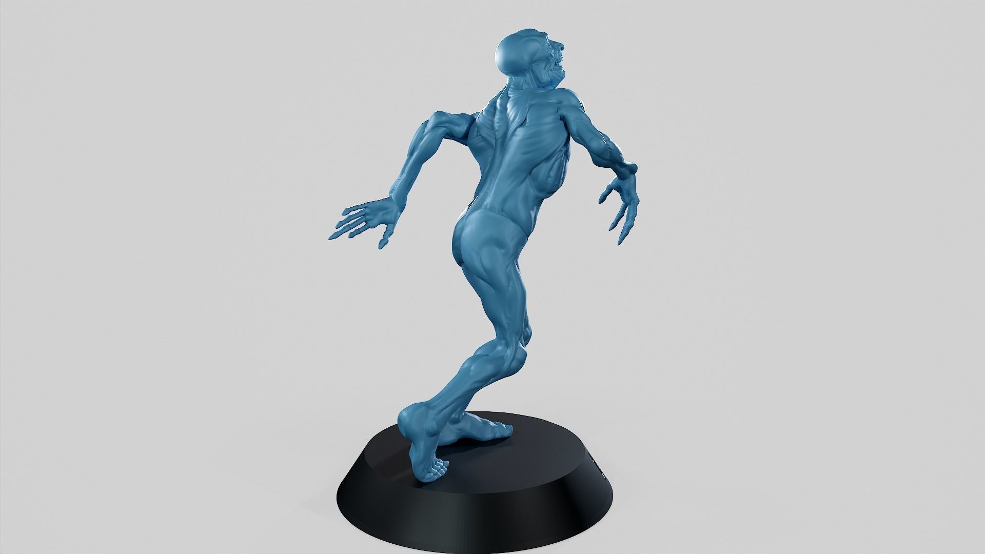 Zombie Undead Pose 01 3D print model 3D print model_42