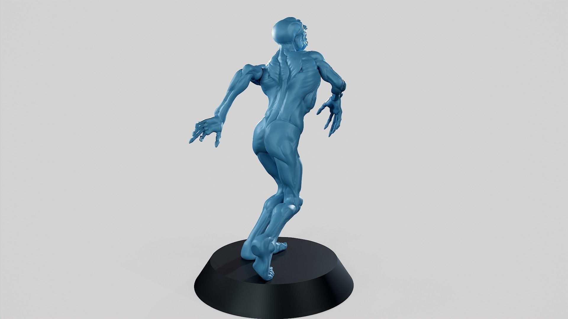 Zombie Undead Pose 01 3D print model 3D print model_40