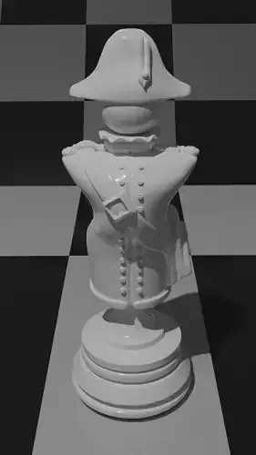 Bishop stylized military uniform XVII-XVIII  3D model