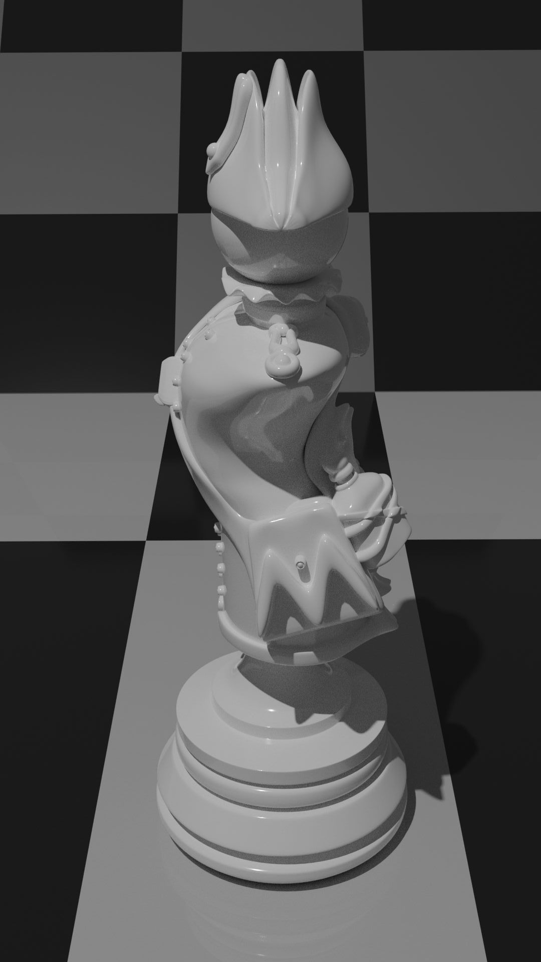 Bishop stylized military uniform XVII-XVIII  3D model_6