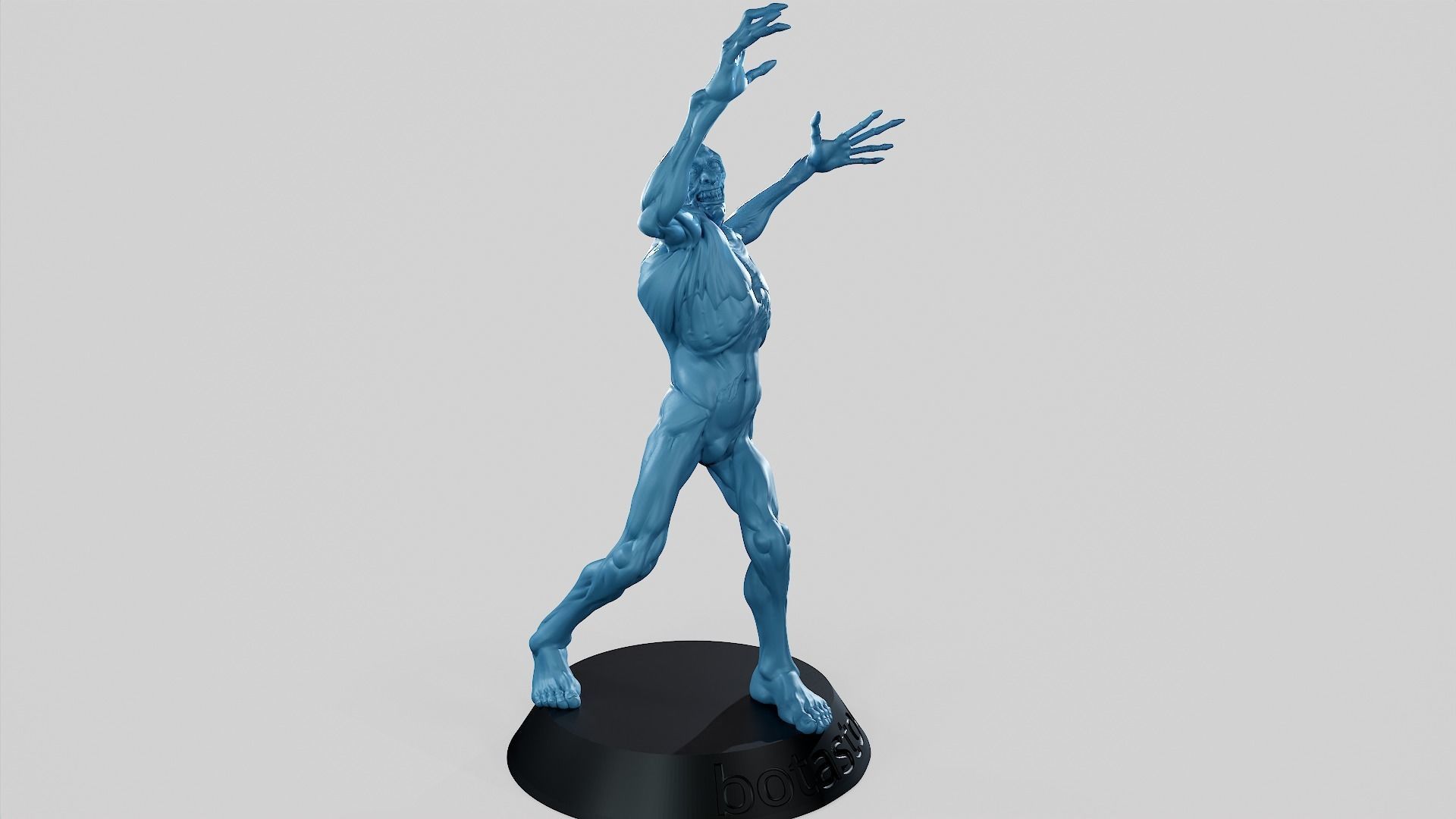 Zombie Undead Pose 02 3D print model_49