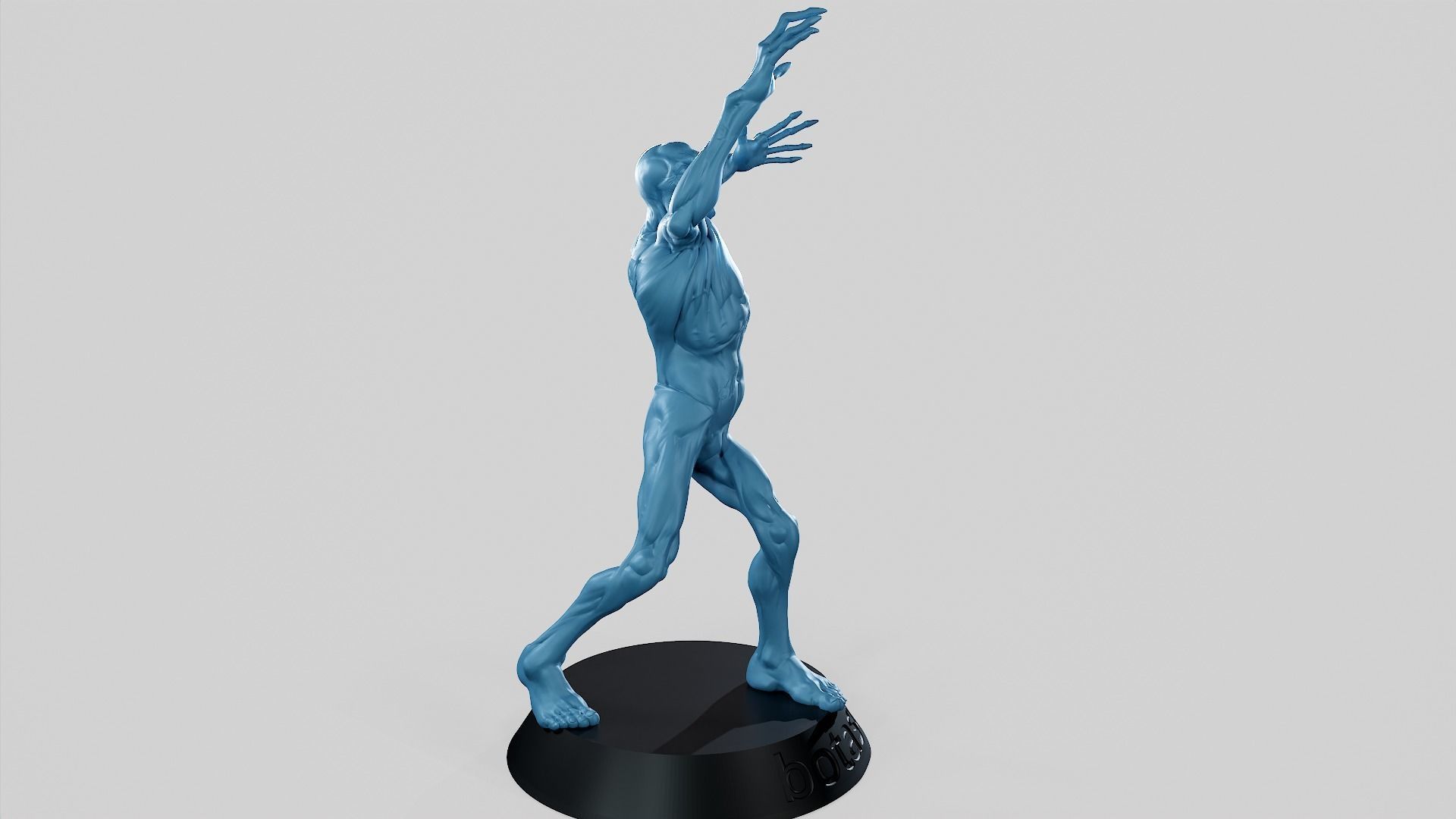 Zombie Undead Pose 02 3D print model_47