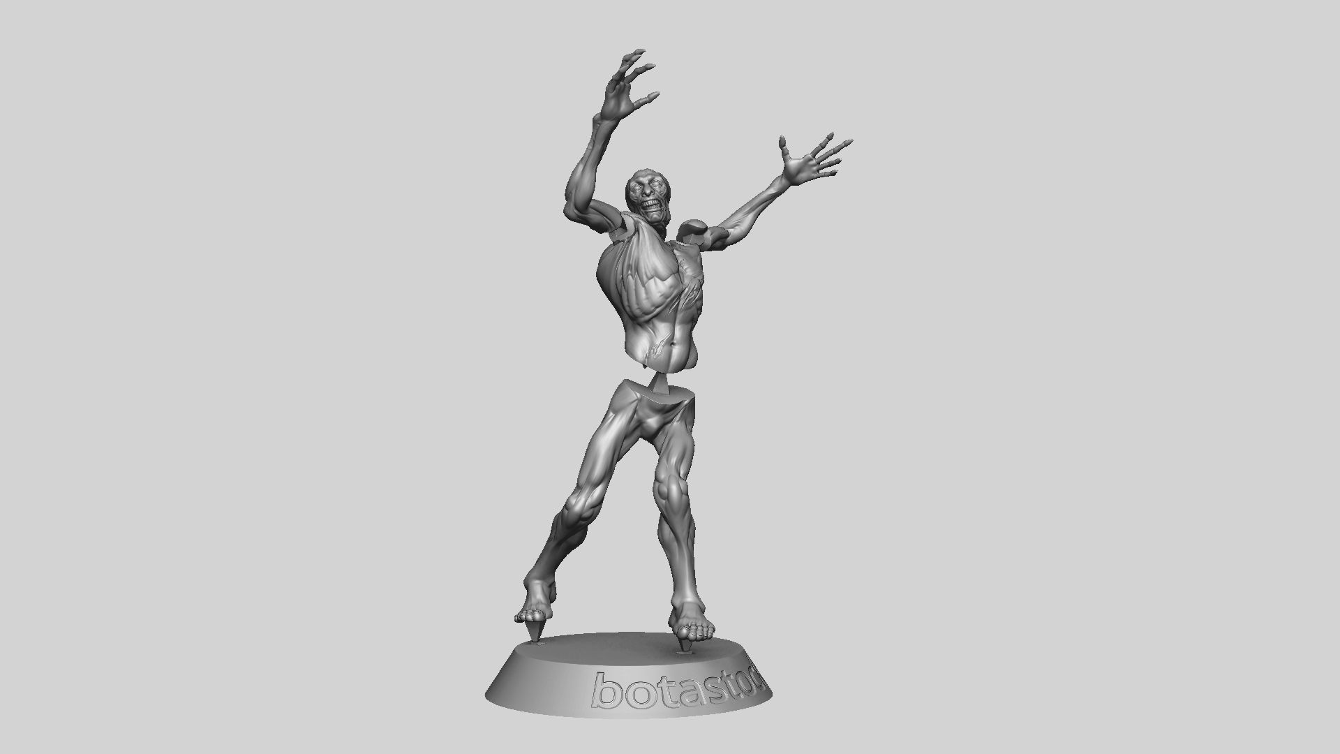 Zombie Undead Pose 02 3D print model_18