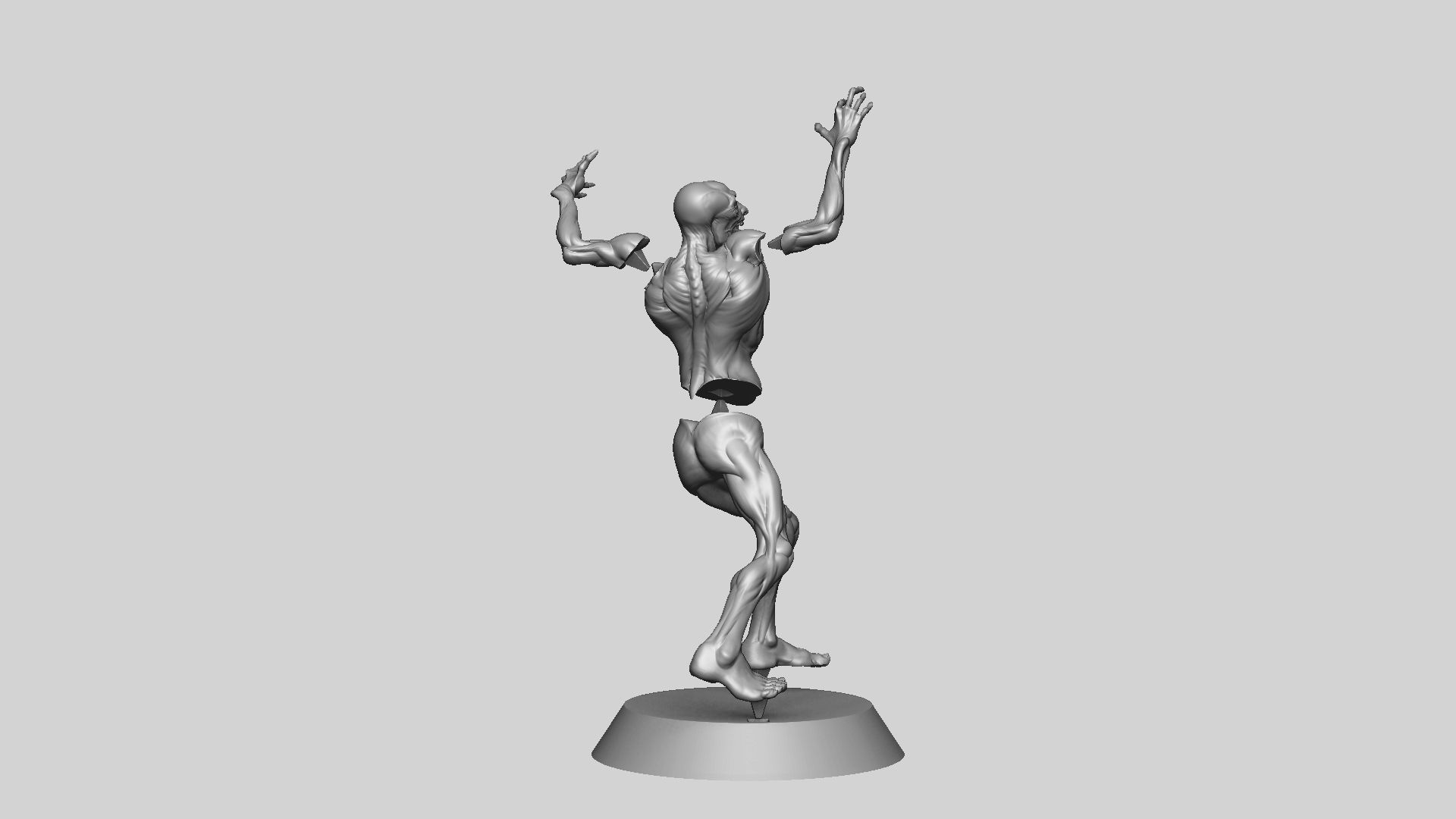 Zombie Undead Pose 02 3D print model_28
