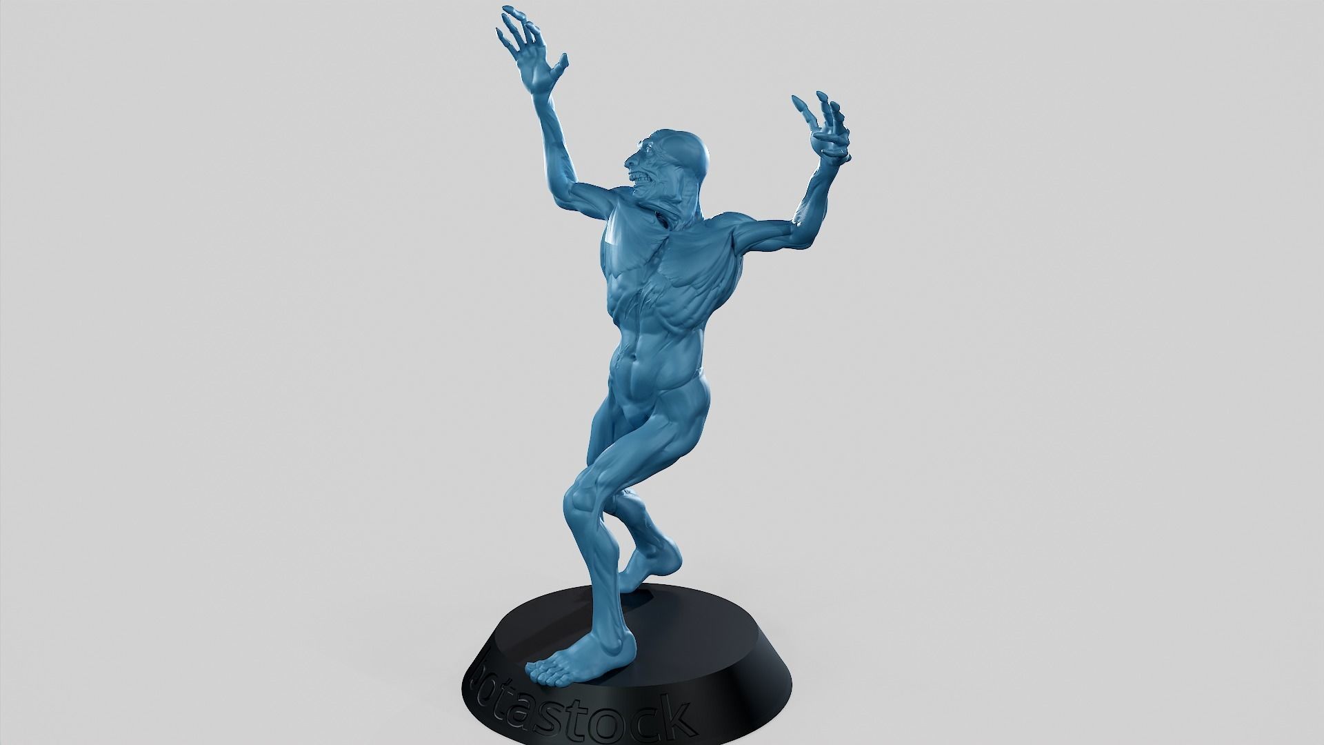 Zombie Undead Pose 02 3D print model_9