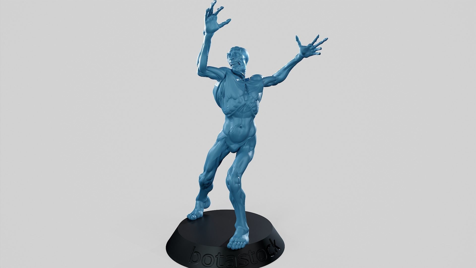Zombie Undead Pose 02 3D print model_5