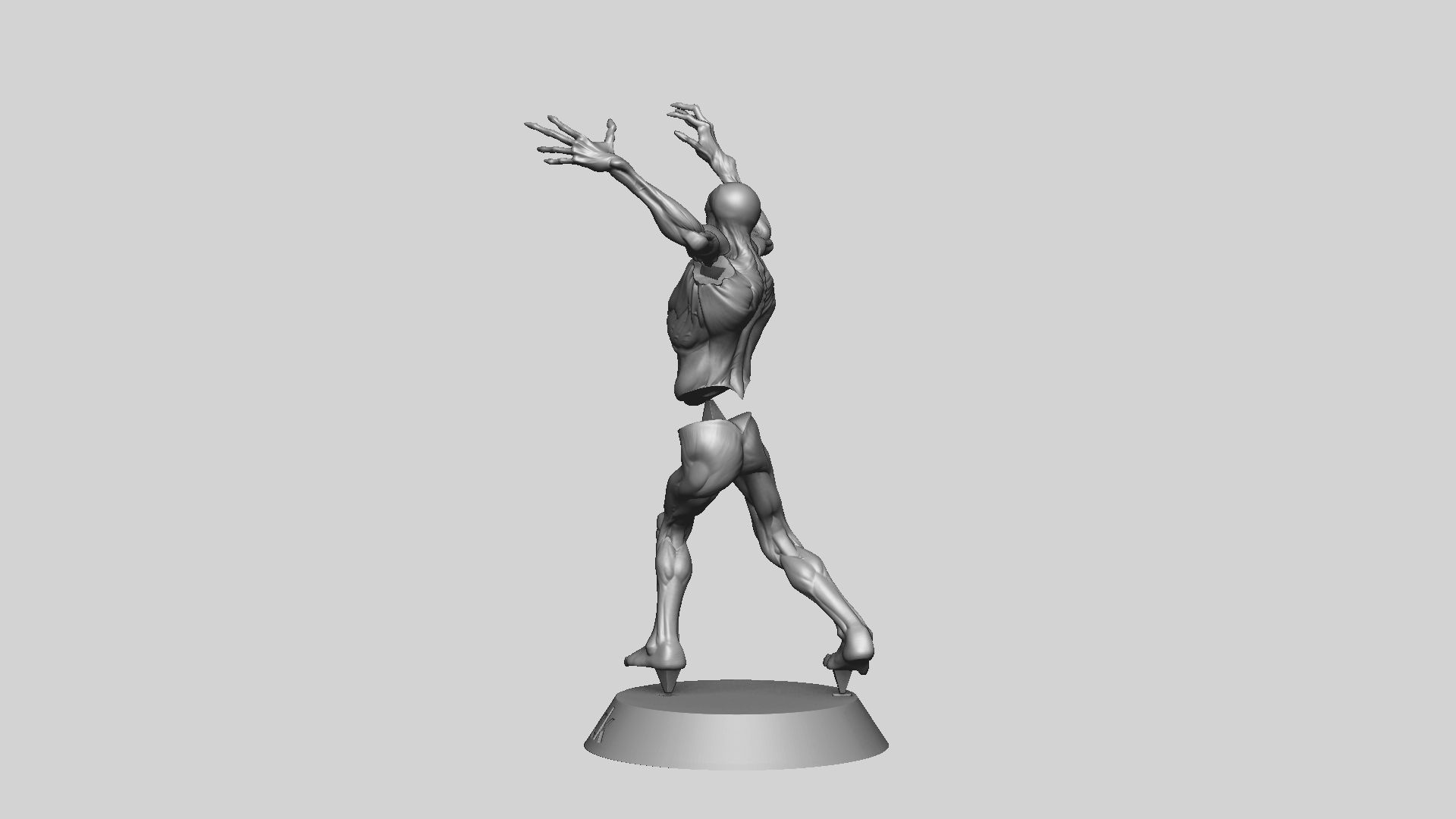 Zombie Undead Pose 02 3D print model_24