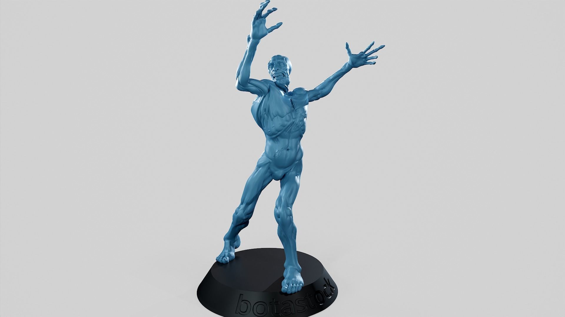 Zombie Undead Pose 02 3D print model_4