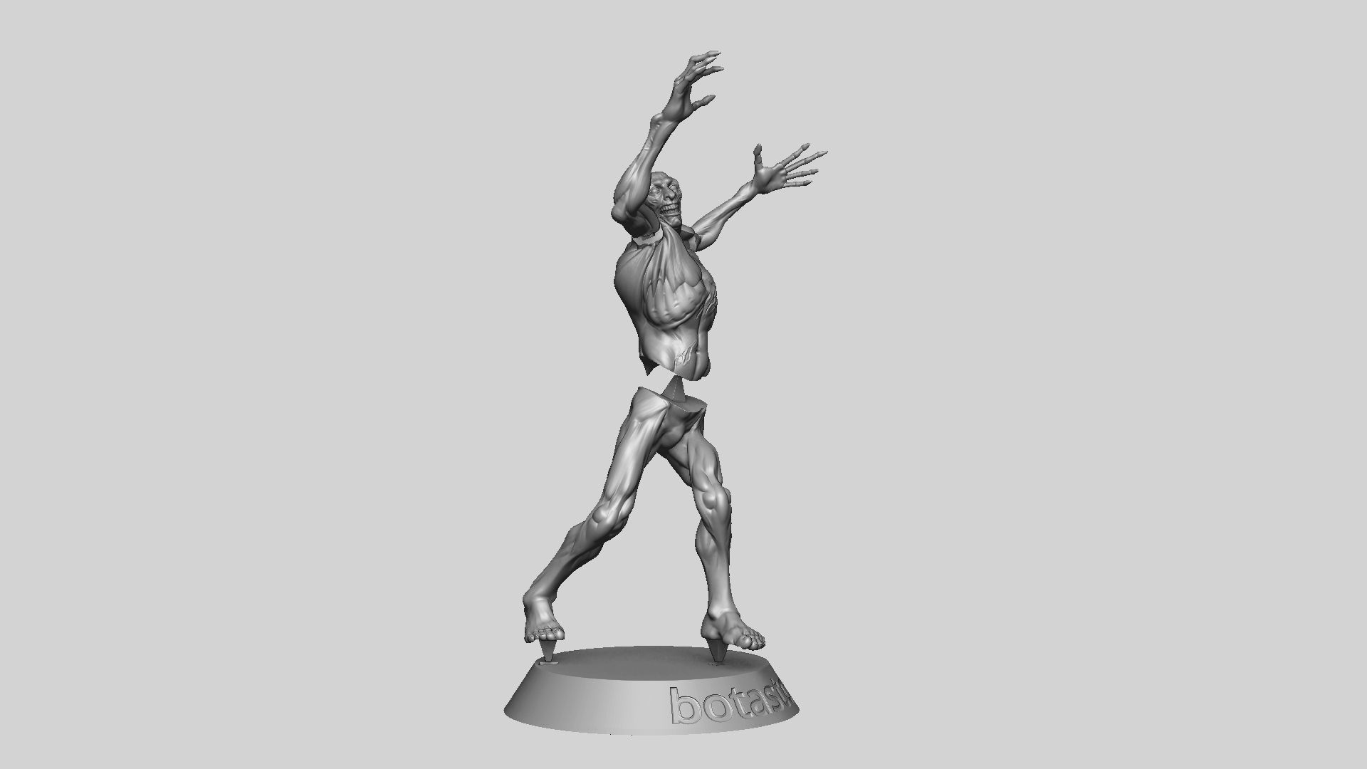Zombie Undead Pose 02 3D print model_32