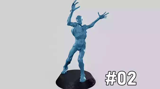 Zombie Undead Pose 02 3D print model