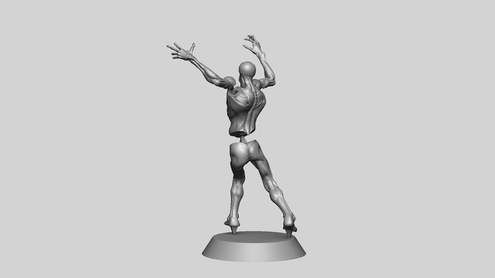 Zombie Undead Pose 02 3D print model_25