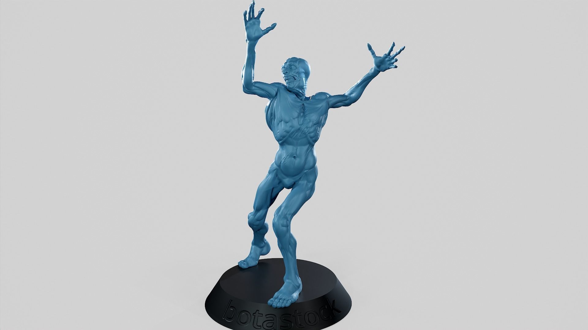 Zombie Undead Pose 02 3D print model_6
