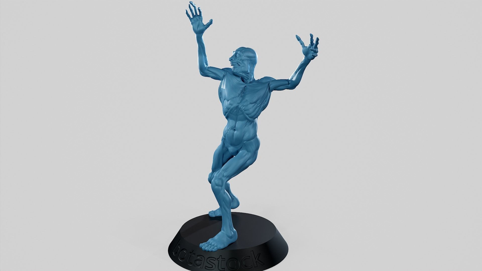 Zombie Undead Pose 02 3D print model_8