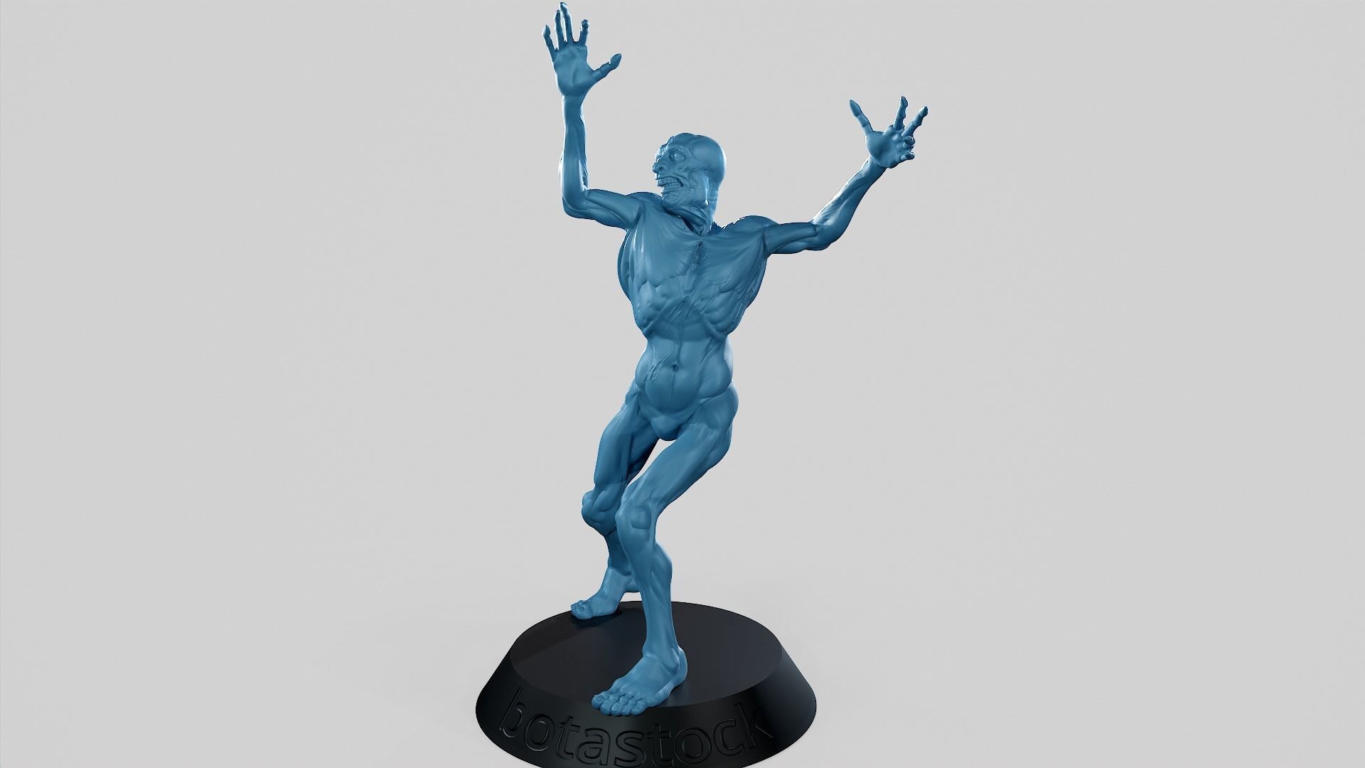 Zombie Undead Pose 02 3D print model_7