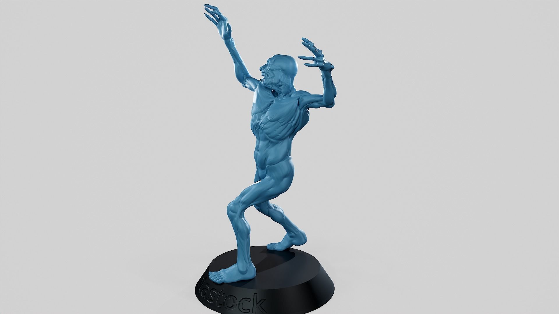 Zombie Undead Pose 02 3D print model_11