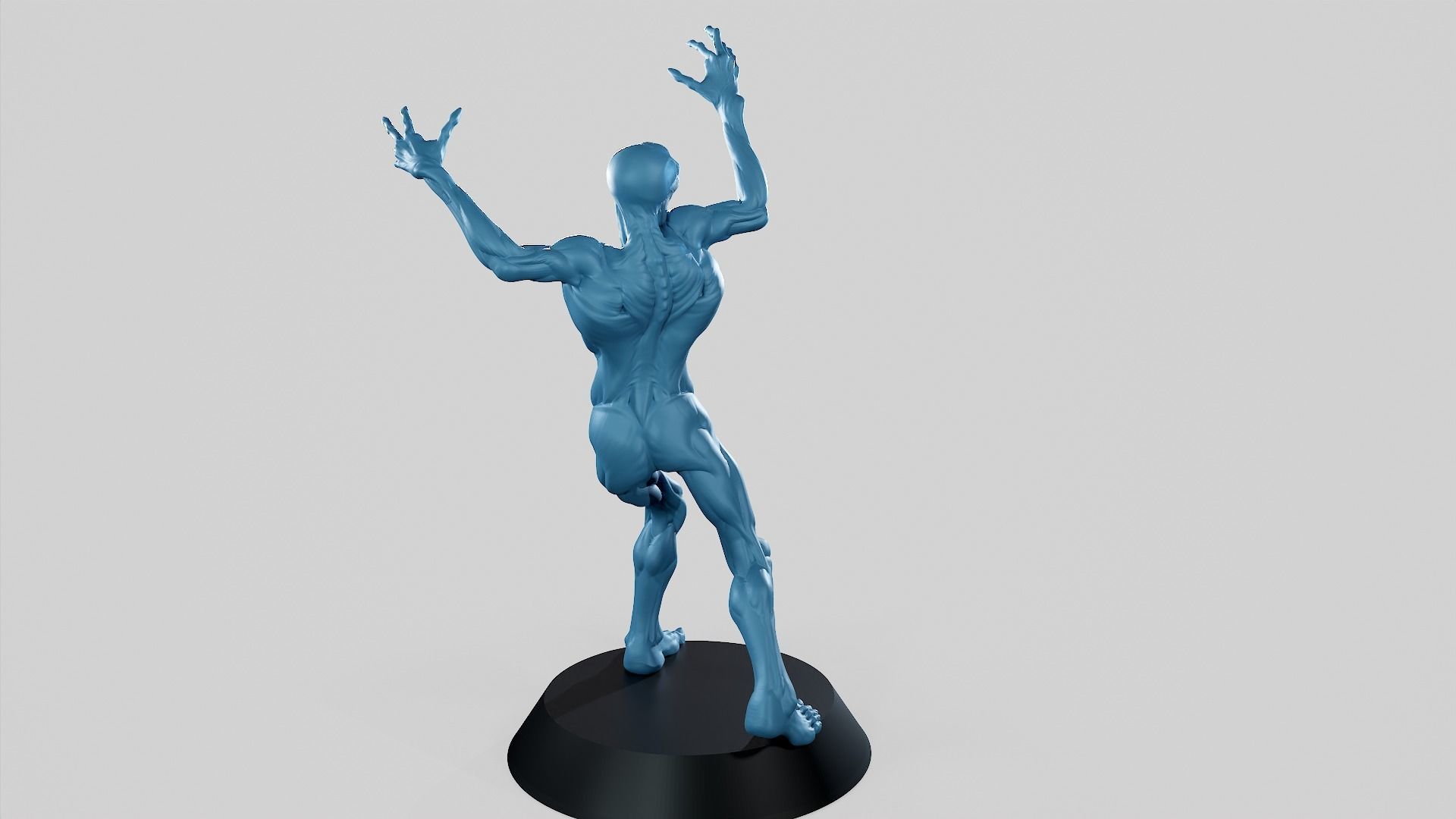 Zombie Undead Pose 02 3D print model_37