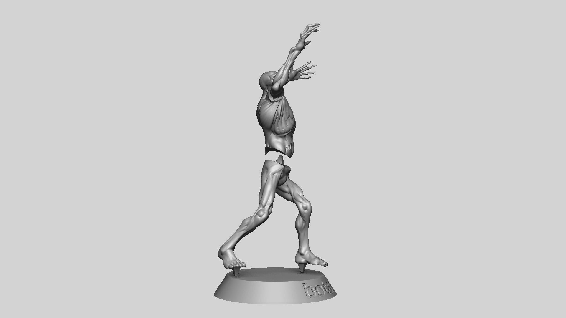 Zombie Undead Pose 02 3D print model_31