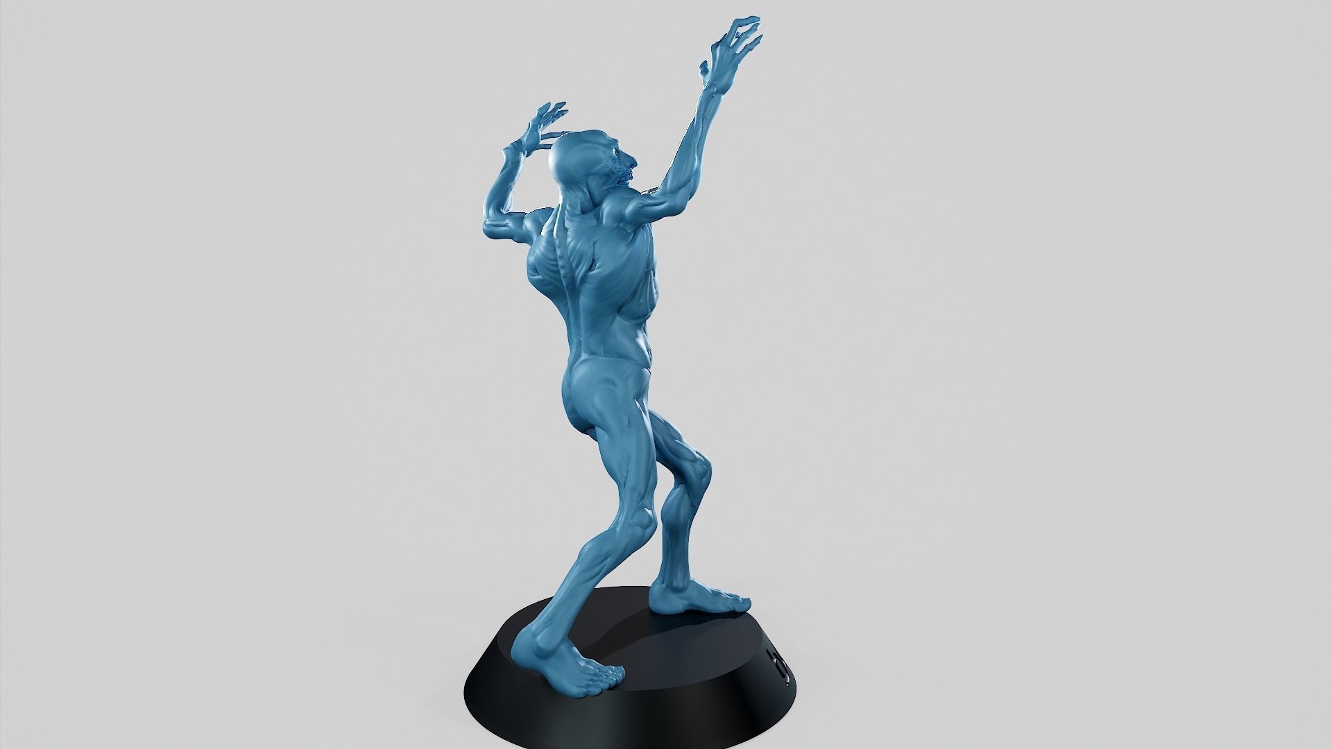 Zombie Undead Pose 02 3D print model_43