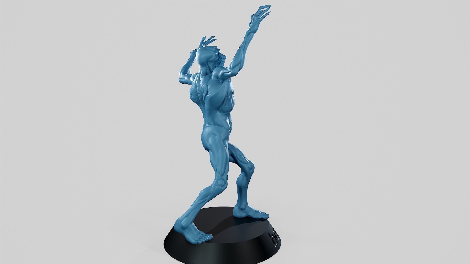 Zombie Undead Pose 02 3D print model_44