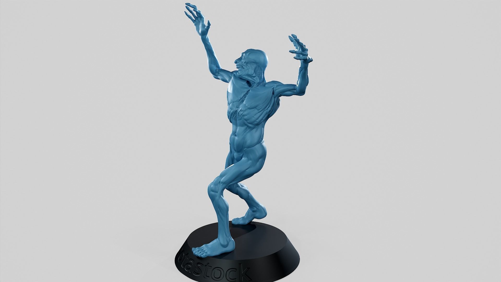 Zombie Undead Pose 02 3D print model_10