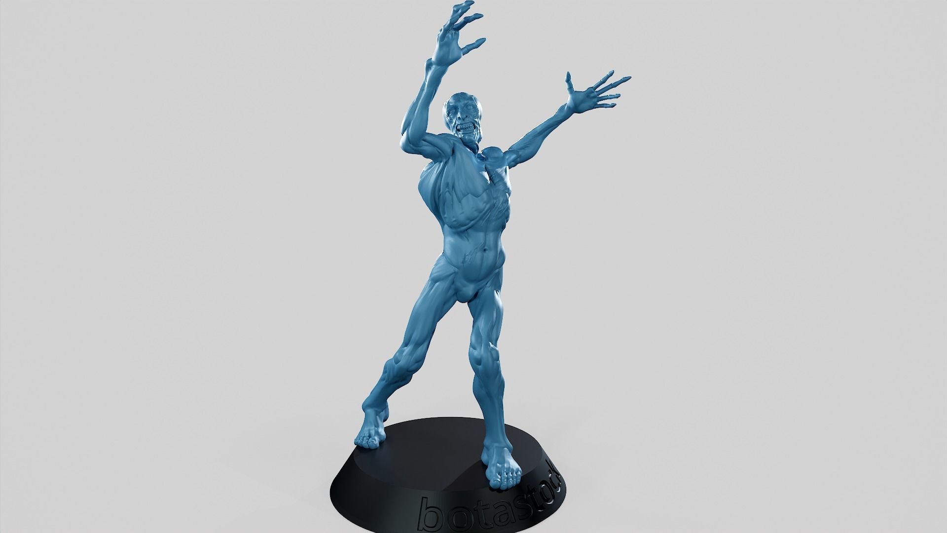 Zombie Undead Pose 02 3D print model_3
