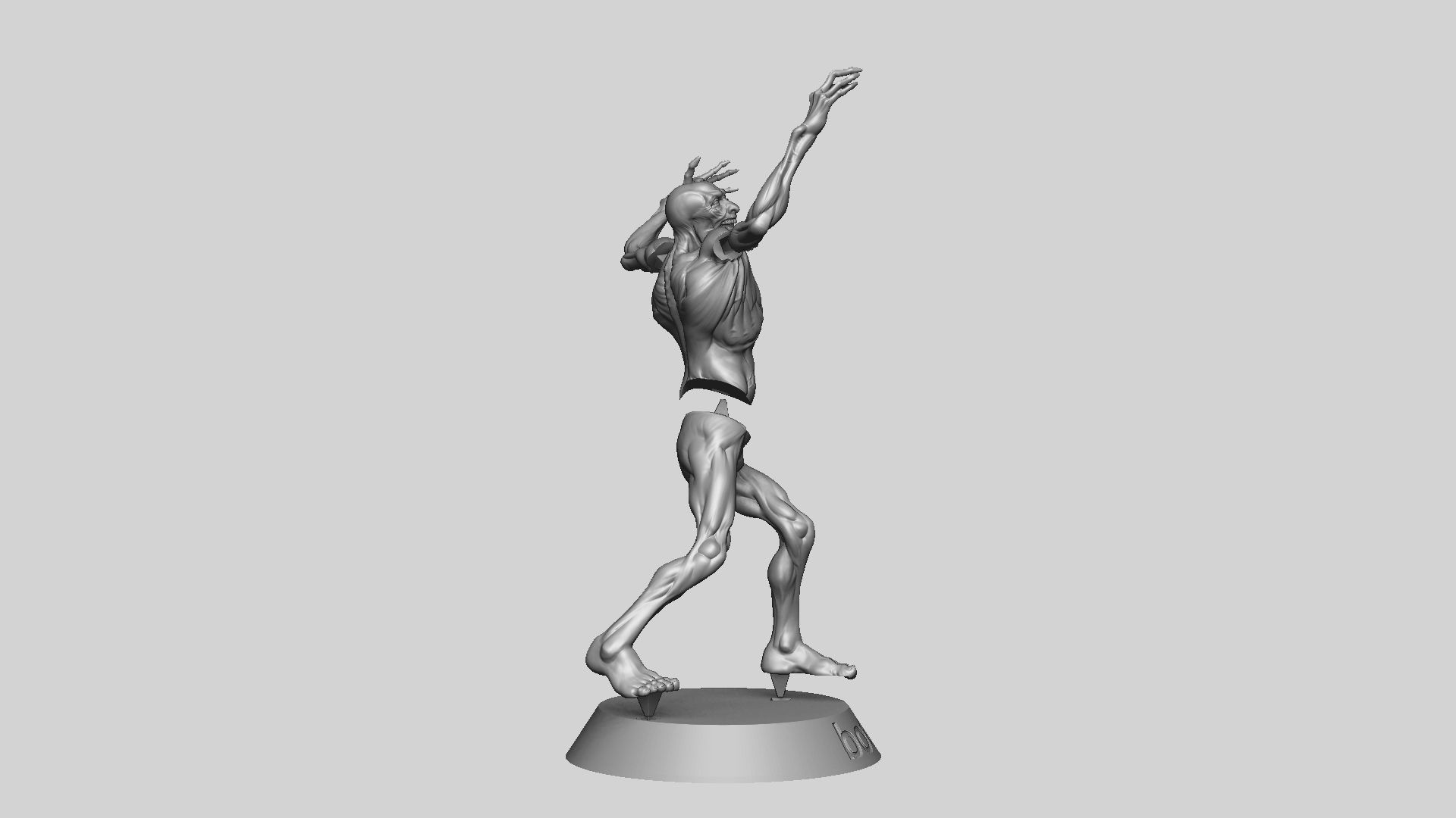 Zombie Undead Pose 02 3D print model_30