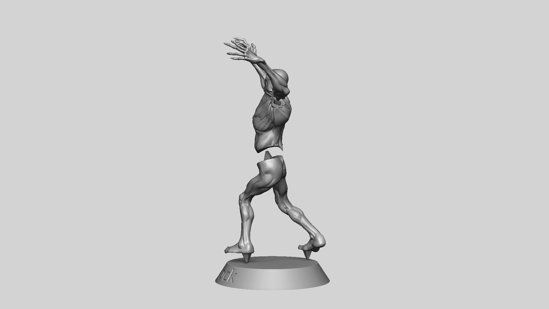 Zombie Undead Pose 02 3D print model_23