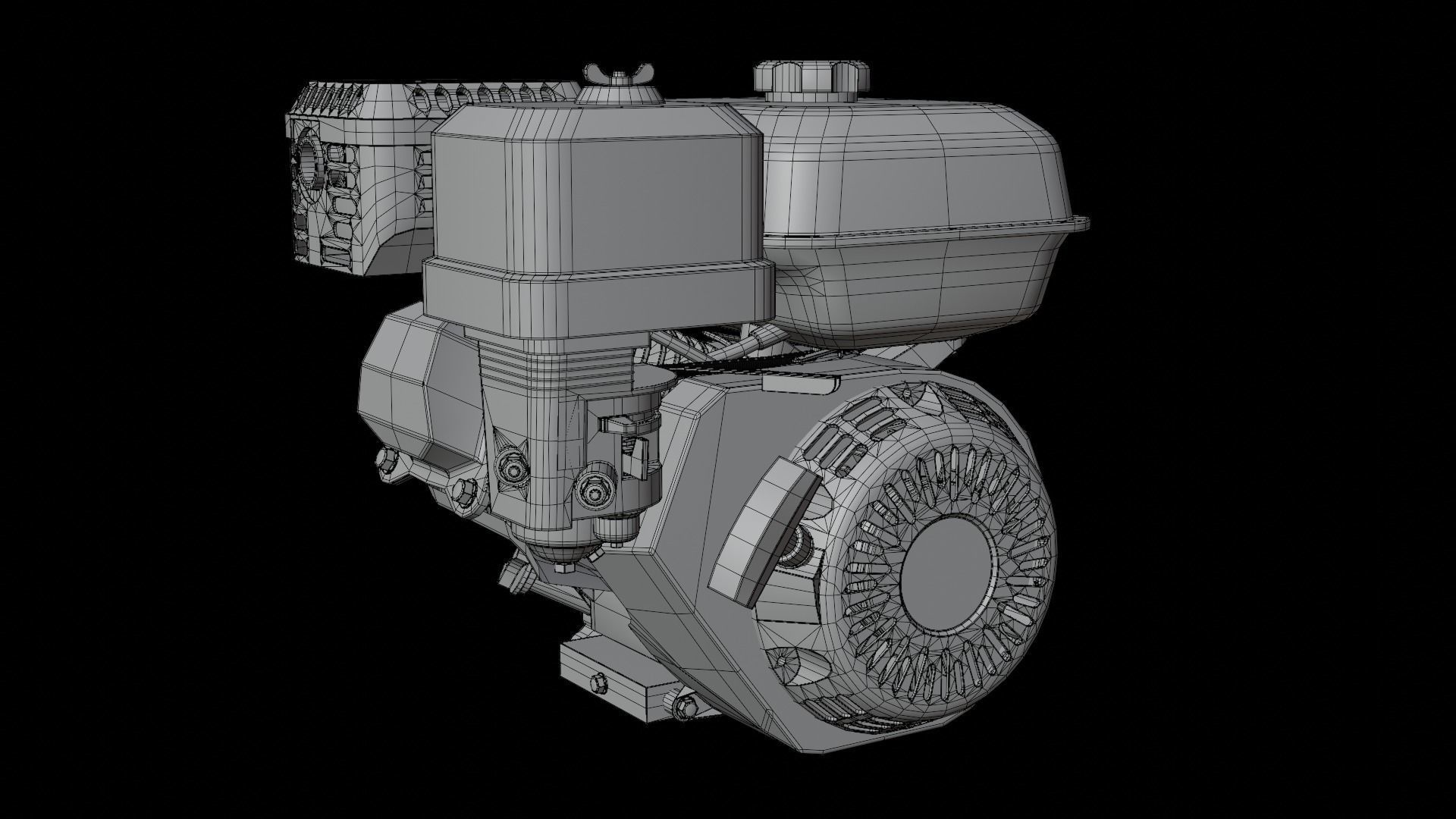 Gasoline Engine 3D model_14