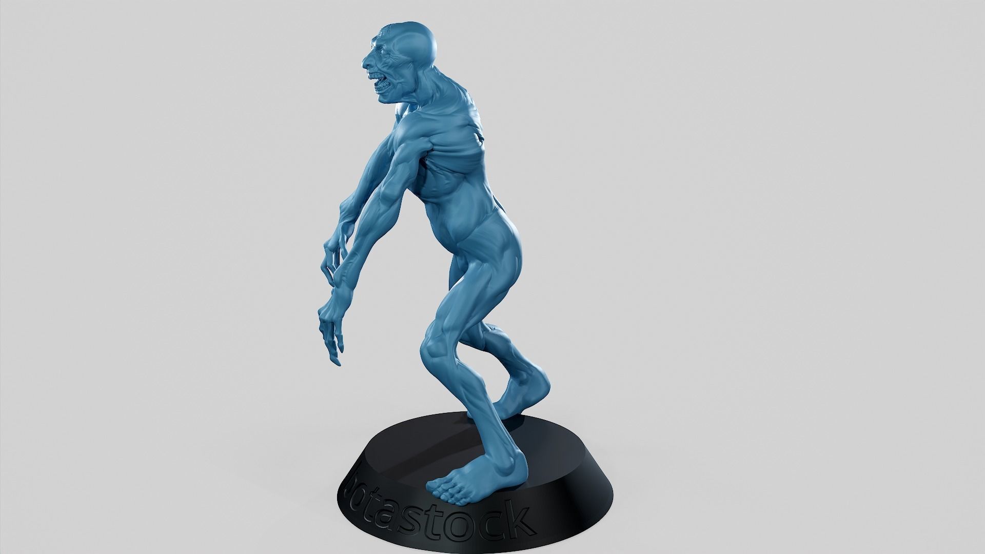 Zombie Undead Pose 03 3D print model_43