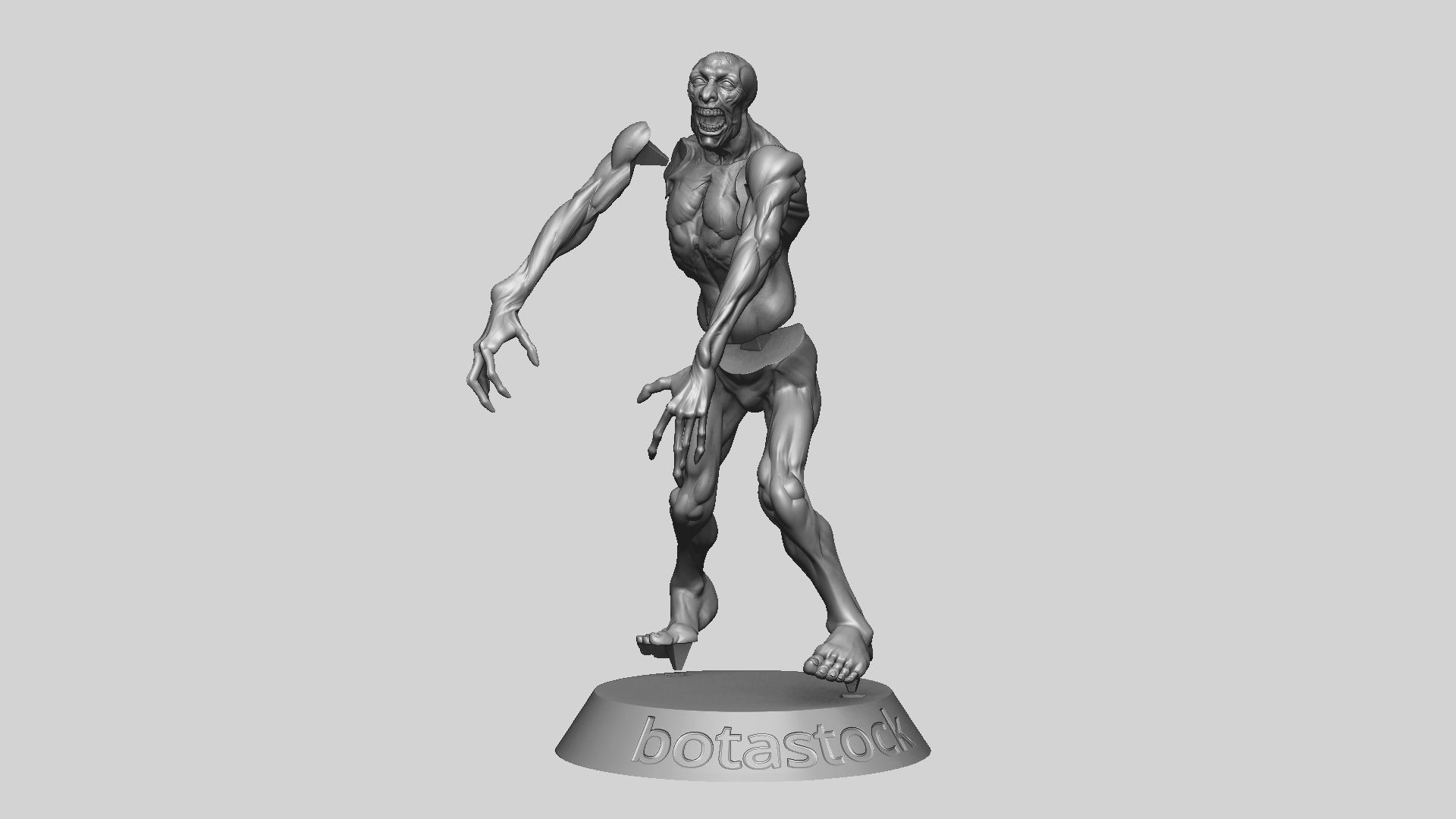 Zombie Undead Pose 03 3D print model_19