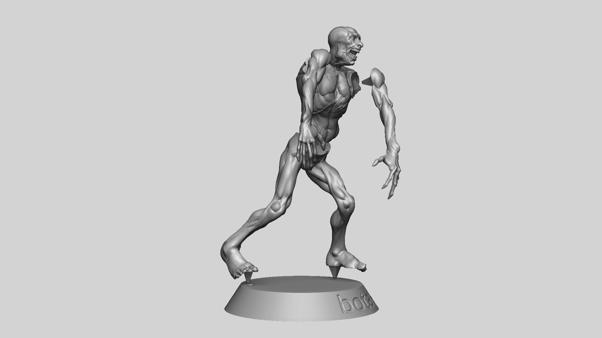Zombie Undead Pose 03 3D print model_32