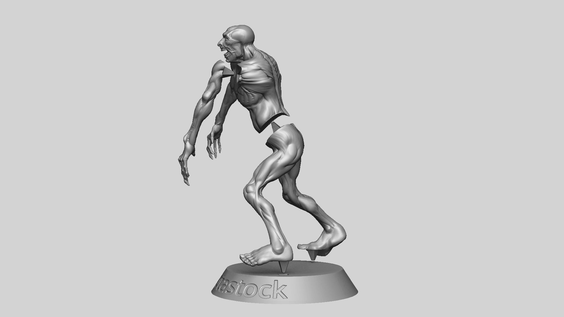 Zombie Undead Pose 03 3D print model_22