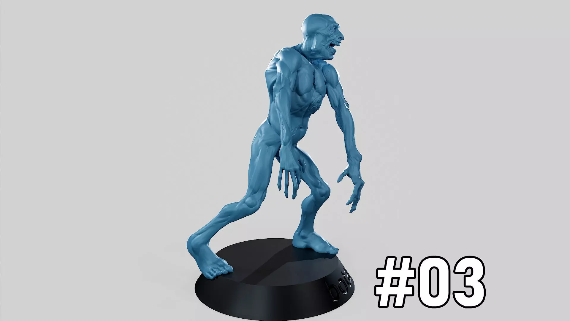 Zombie Undead Pose 03 3D print model_0