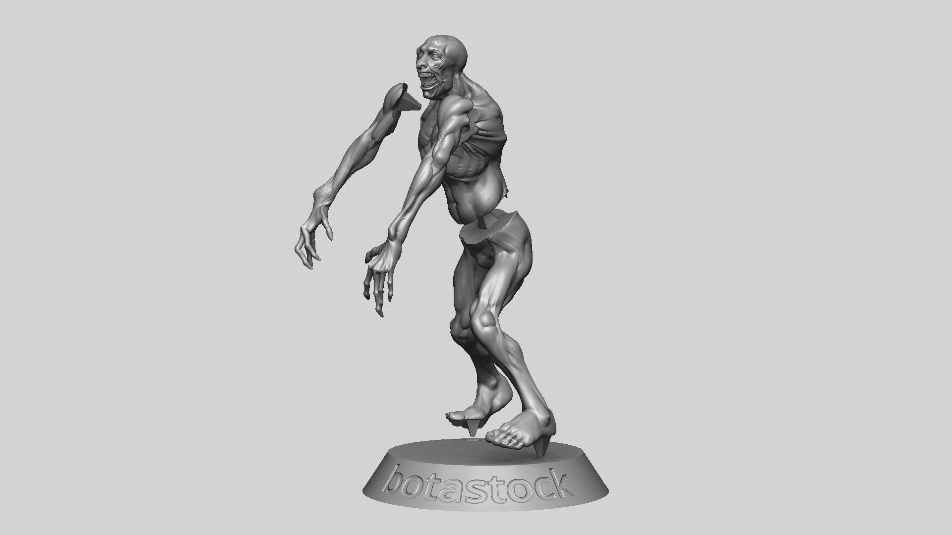 Zombie Undead Pose 03 3D print model_20