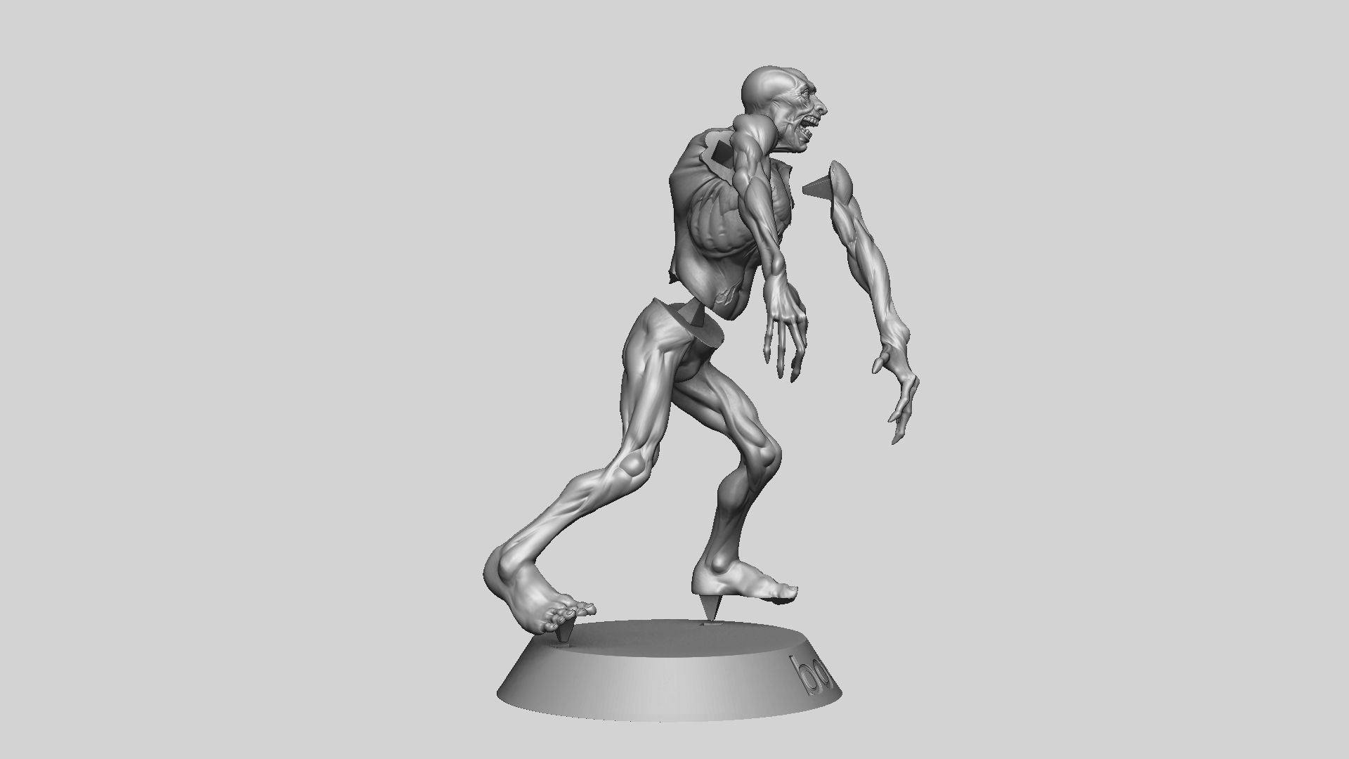 Zombie Undead Pose 03 3D print model_31