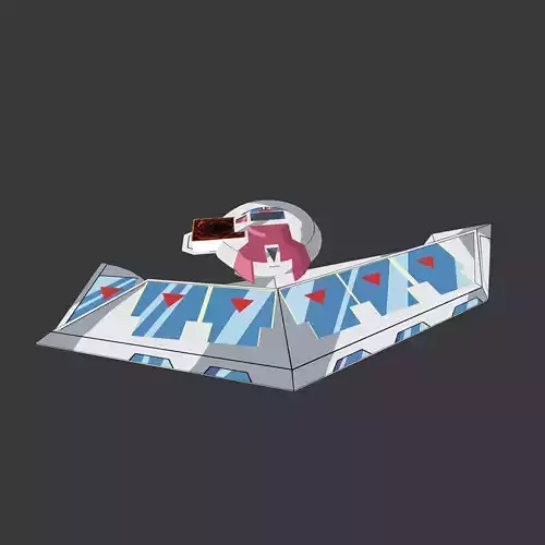 Battle City Duel Disk Low-poly 3D model