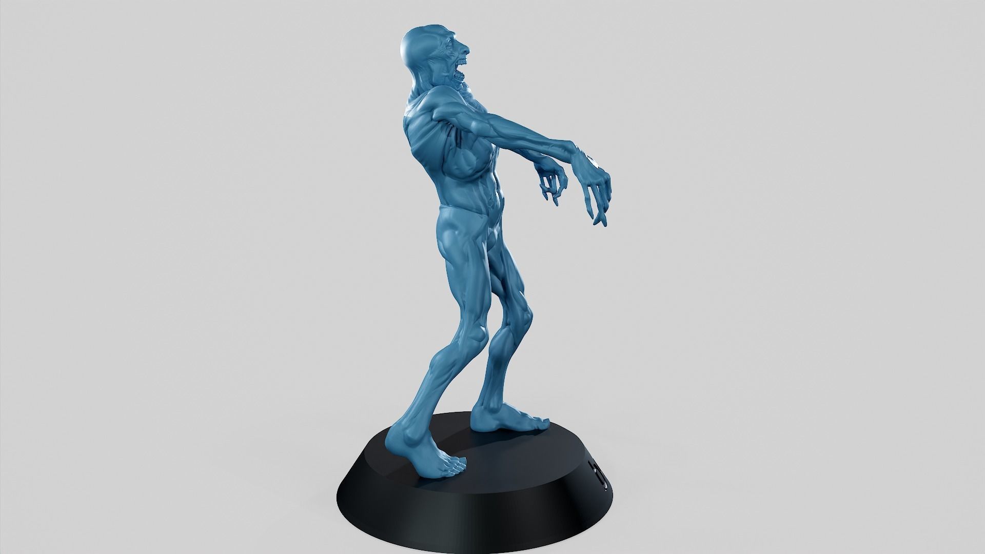 Zombie Undead Pose 04 3D print model_43
