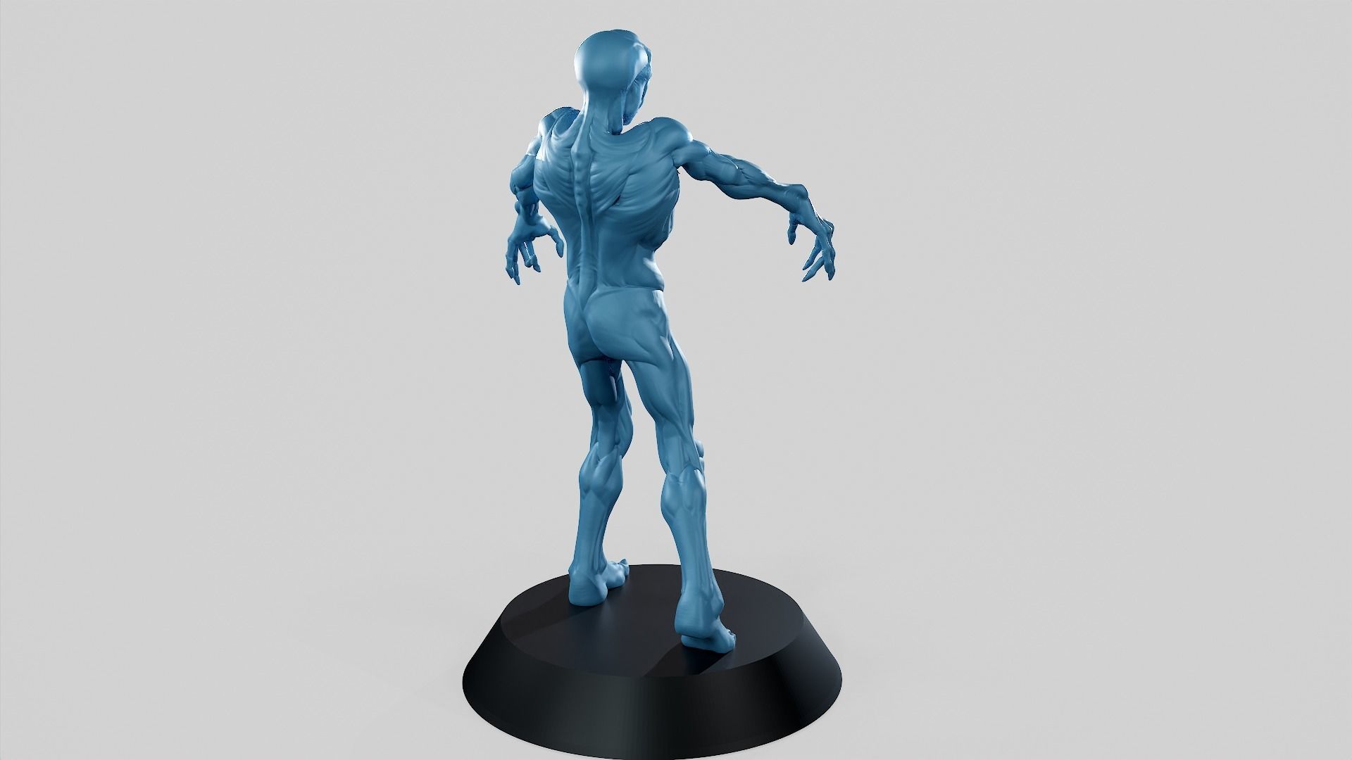 Zombie Undead Pose 04 3D print model_37