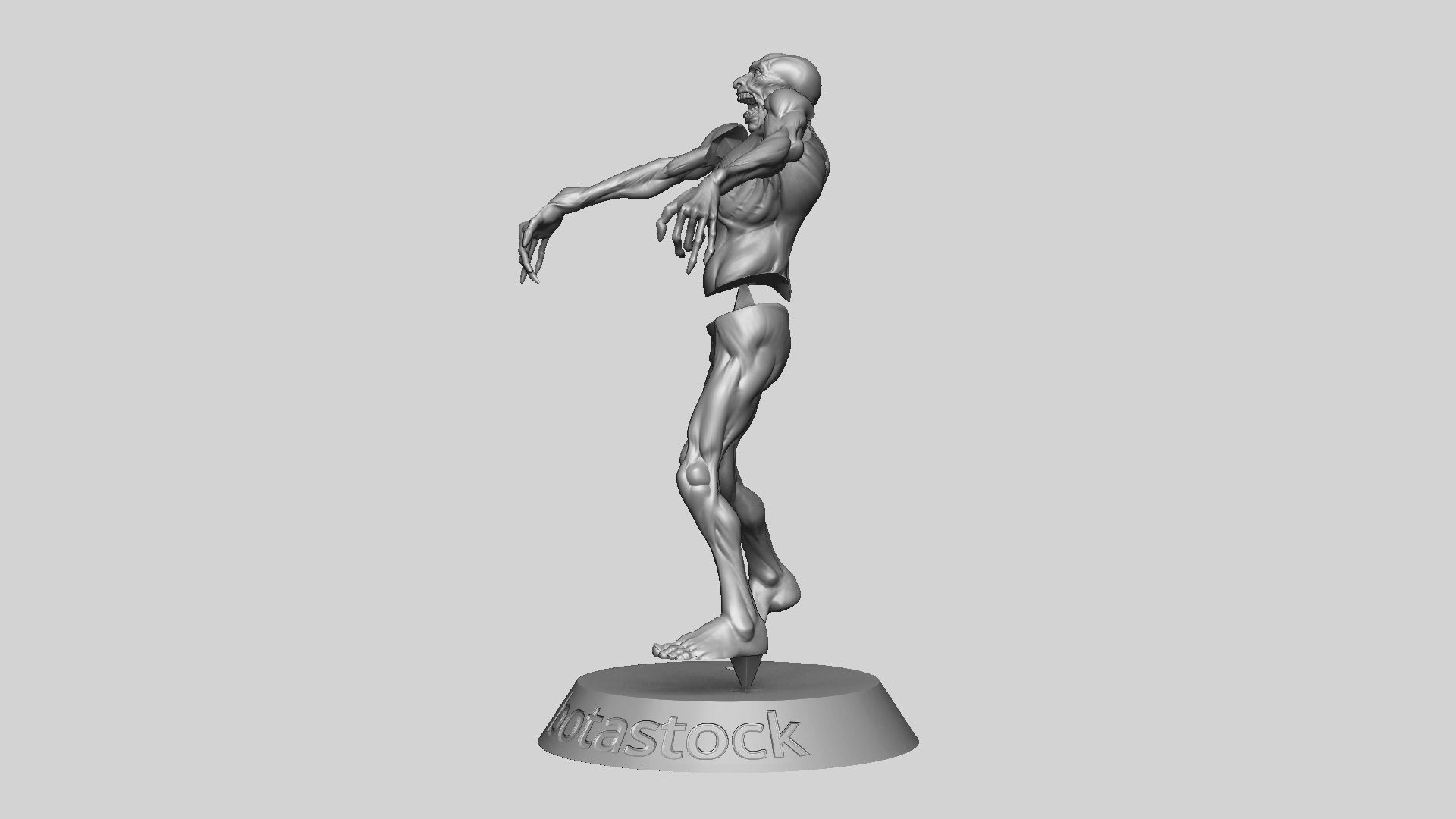 Zombie Undead Pose 04 3D print model_21
