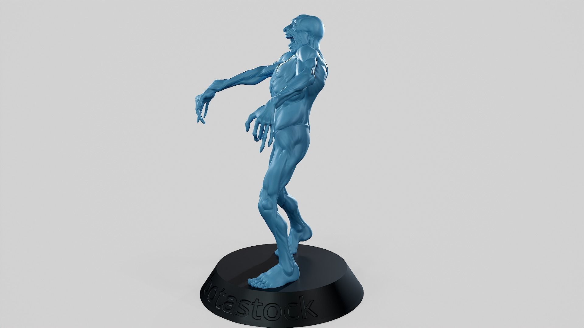 Zombie Undead Pose 04 3D print model_9