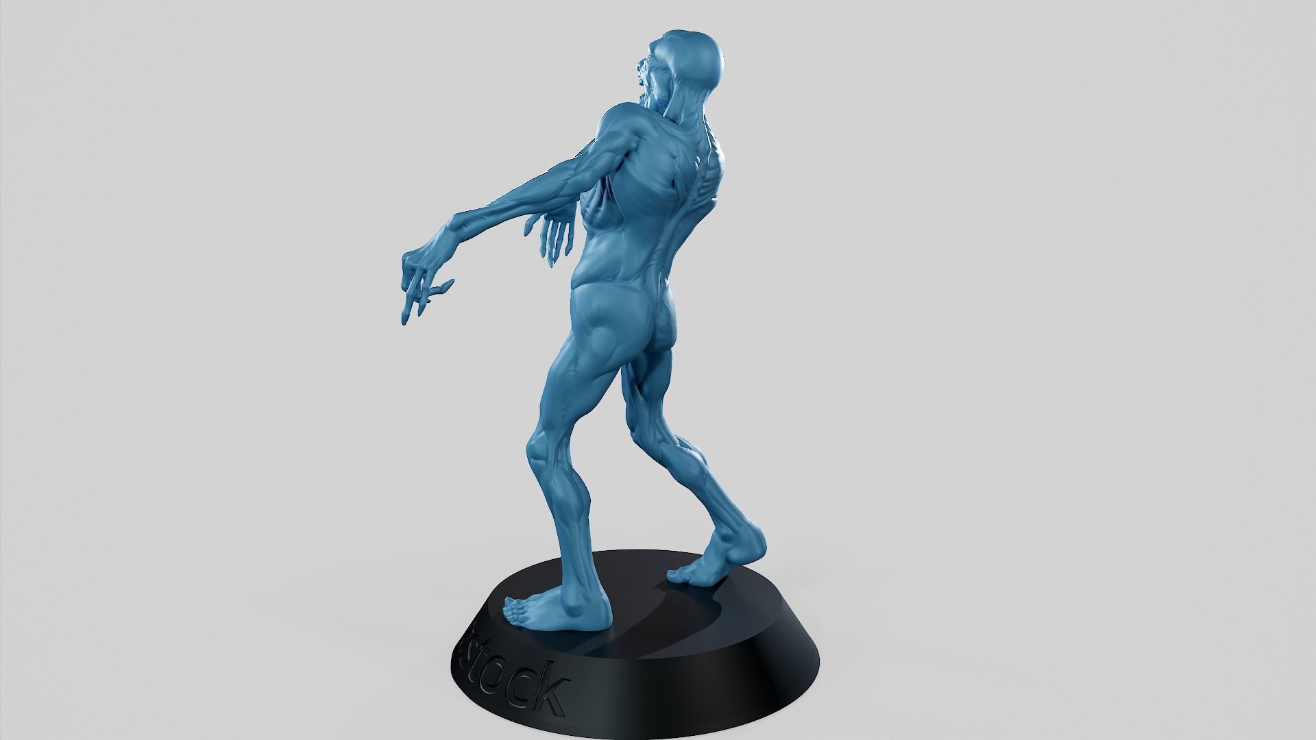 Zombie Undead Pose 04 3D print model_13