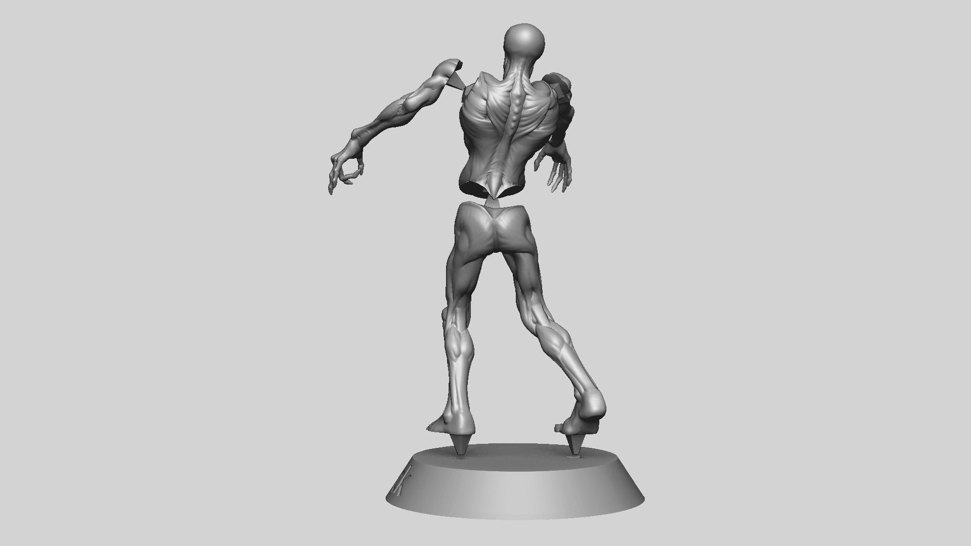 Zombie Undead Pose 04 3D print model_25