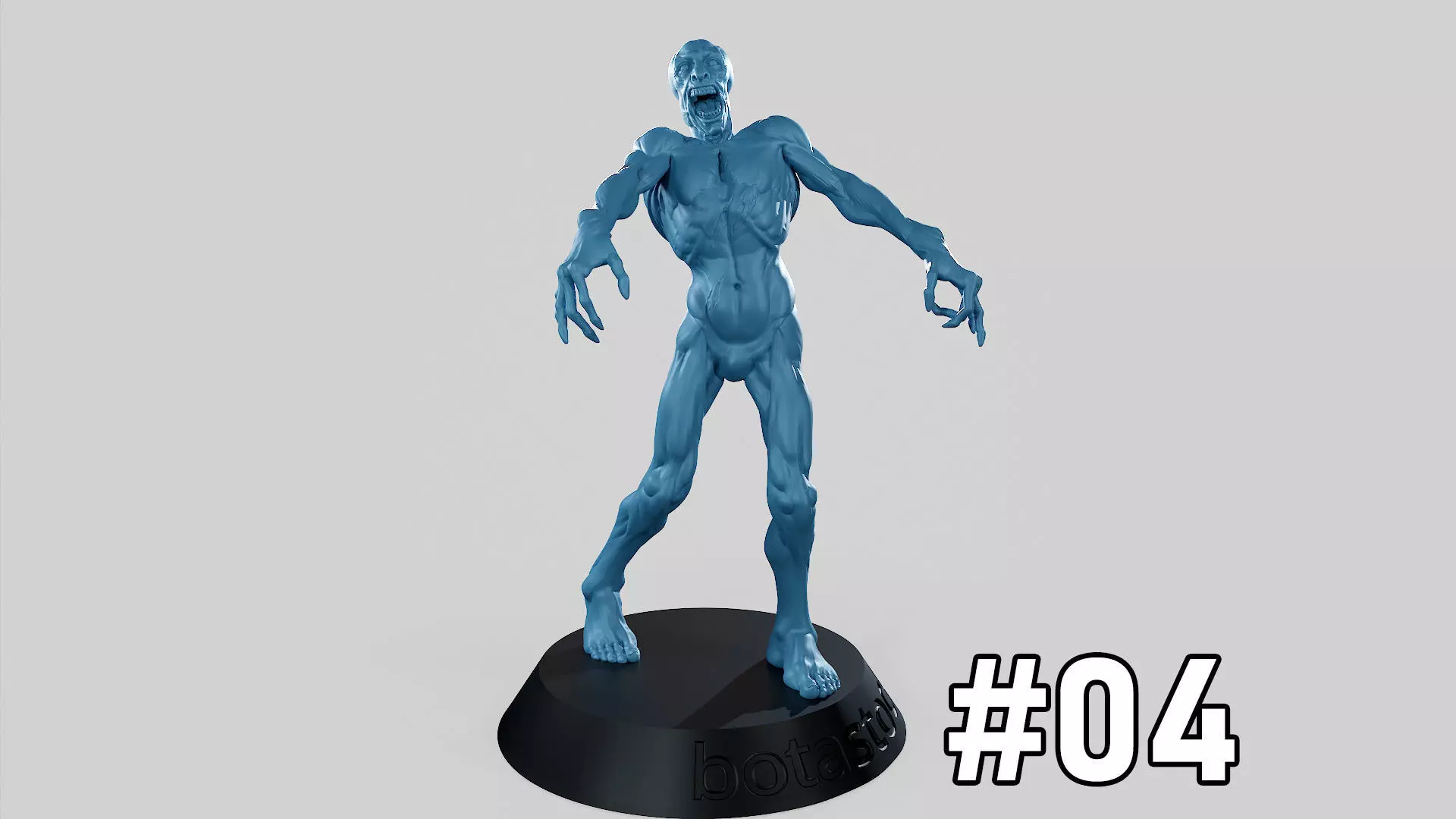 Zombie Undead Pose 04 3D print model_0