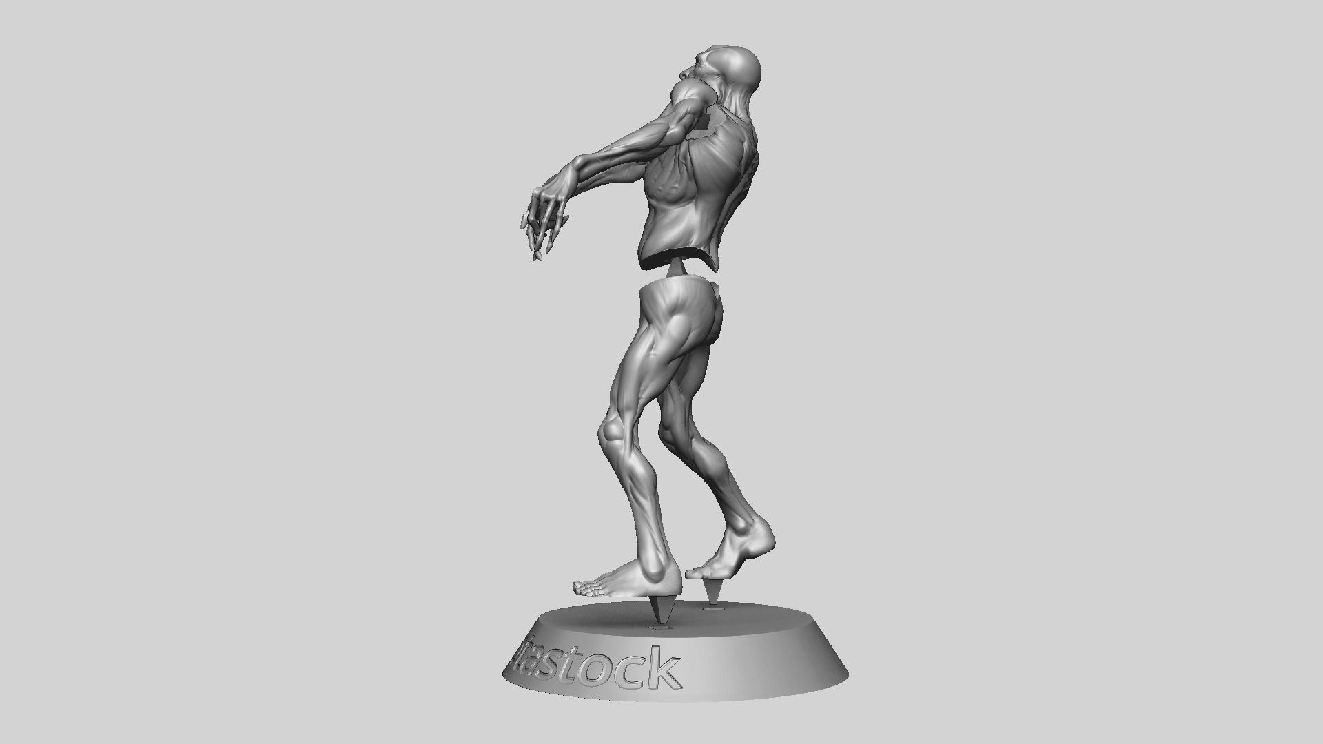Zombie Undead Pose 04 3D print model_22